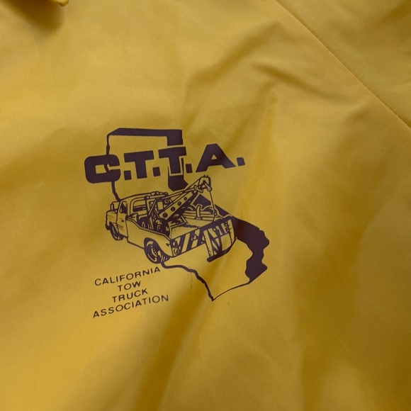 Vintage 70s 80s California Tow Truck Association Coaches Windbreaker Jacket - Picture 5 of 6